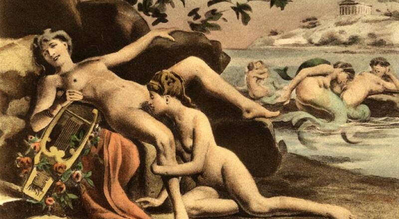 Safo de Mitilene, pintura de Édouard-Henri Avril que muestra sexo oral entre mujeres