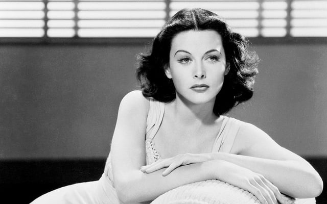 Foto en blanco y negro de Hedy Lamarr