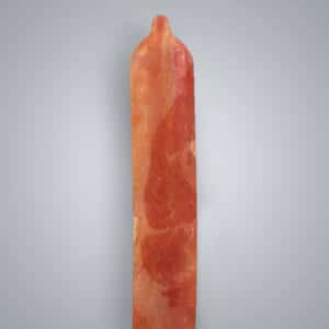 preservativo con forma de tira de bacon