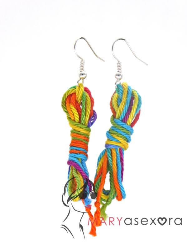 Pendientes Cuerda Shibari de colores