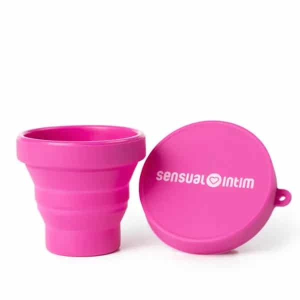 Esterilizador de copa menstrual Sensual Intim en color rosa